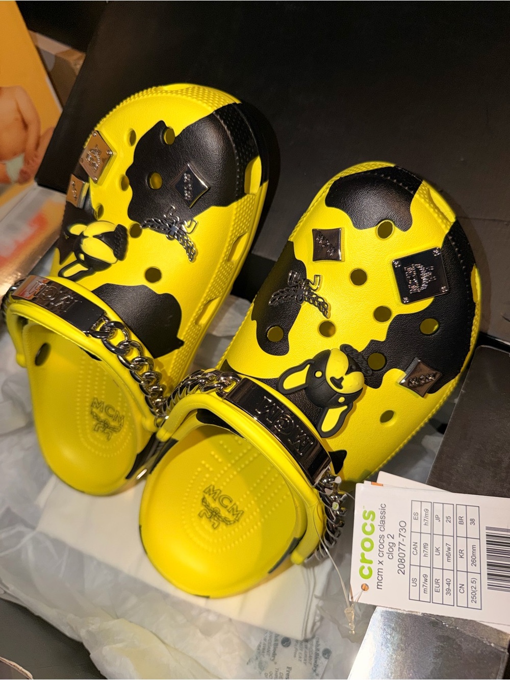 AUTHENTIC MCM CROCS